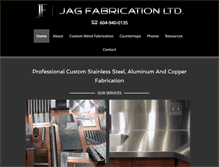 Tablet Screenshot of jagfabrication.com